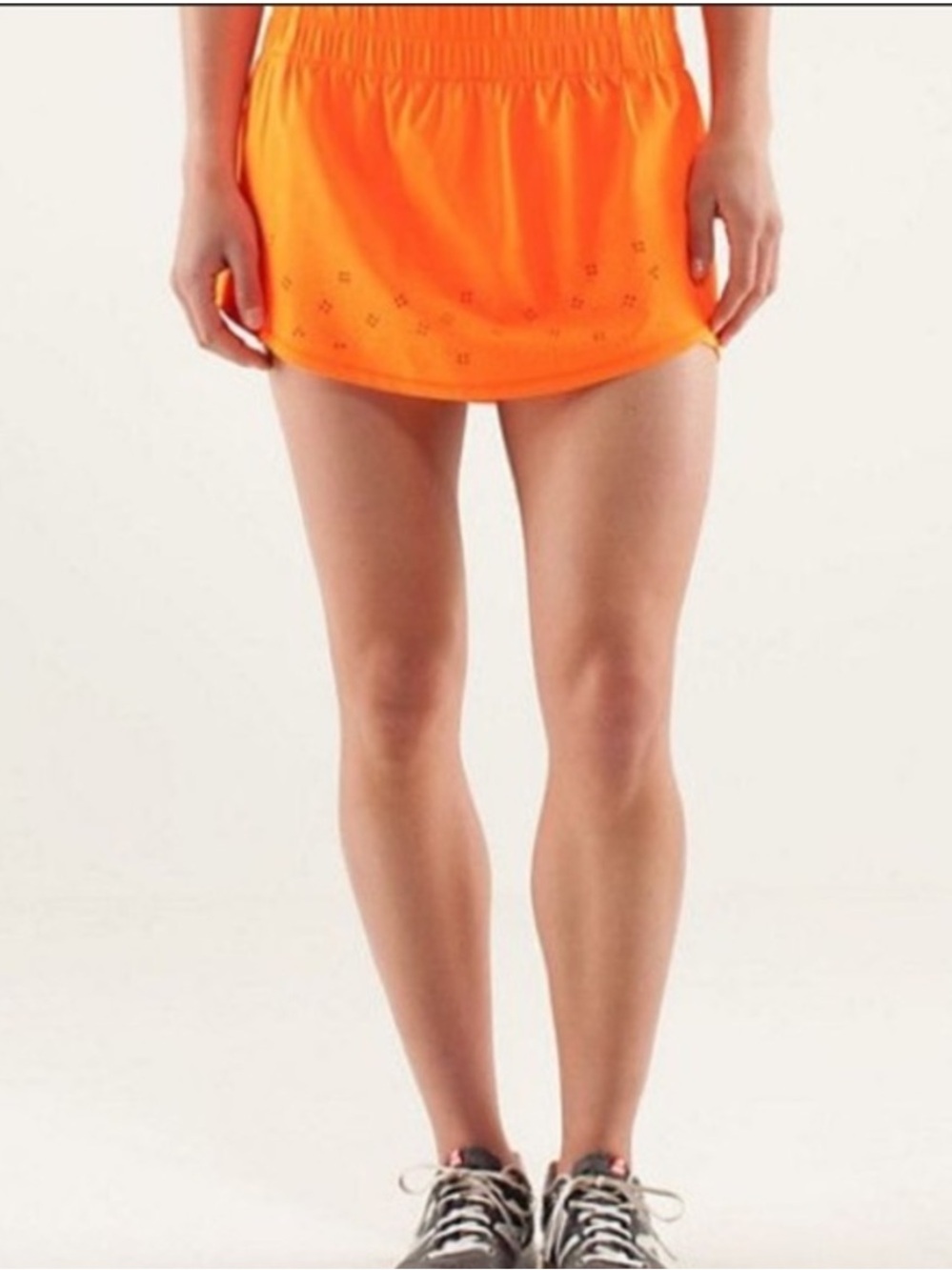 Rare Lululemon Run Breeze By Skirt Laser Cut Sz 10